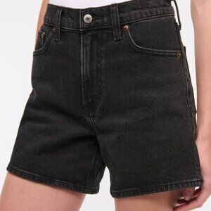 Abercrombie & Fitch Black High Rise Dad Short